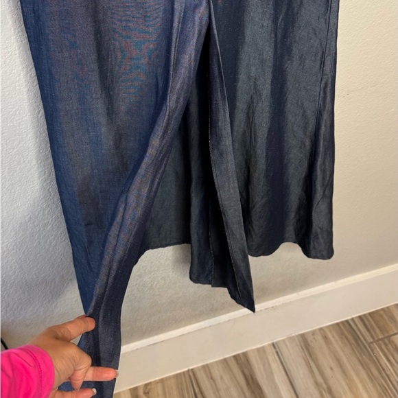 ZARA ZW COLLECTION The Kyra Dress, Linen Blend Shirt Dress, Not Lined, Size S - Picture 5 of 10